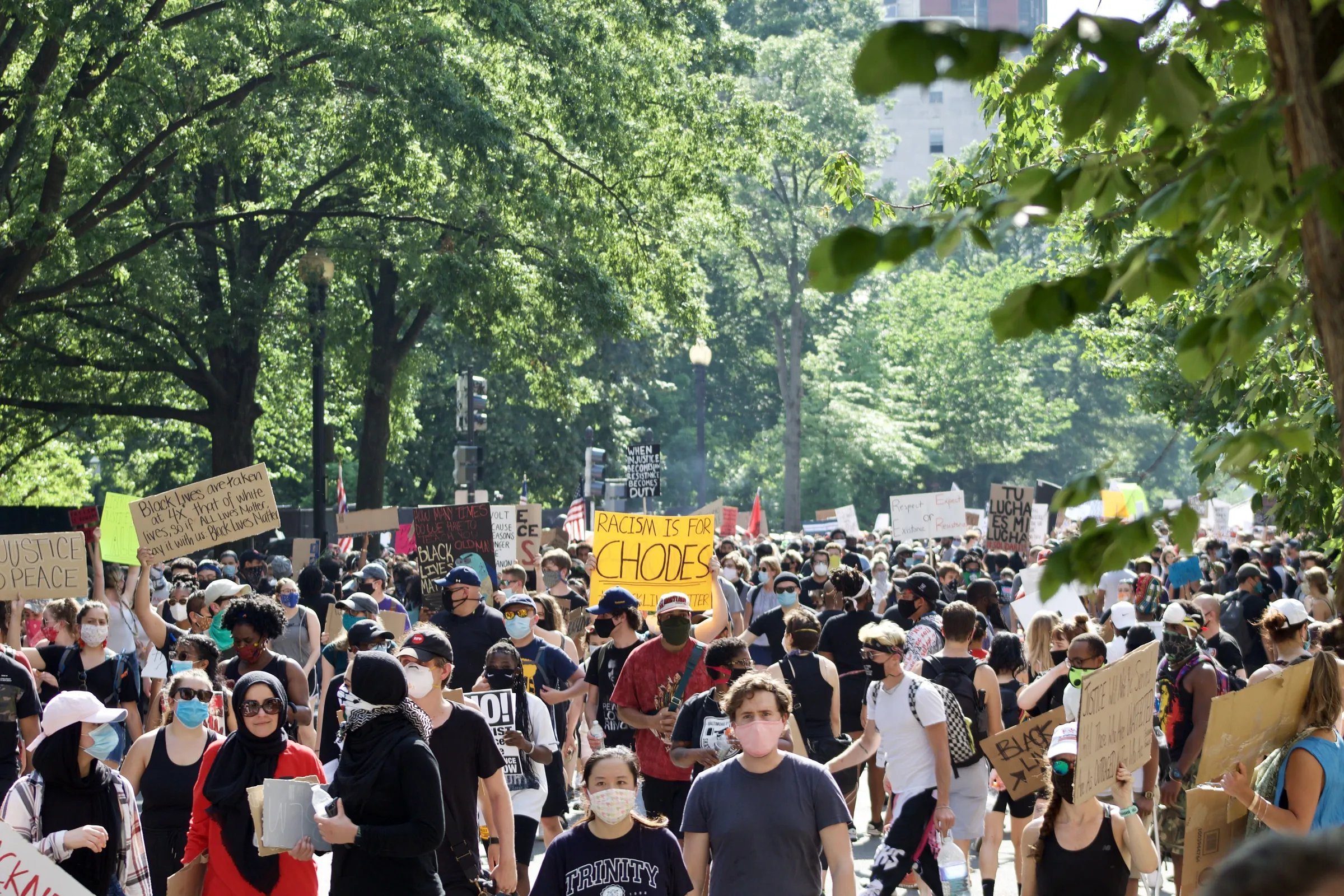 Black Lives Matter protest in Washington DC
