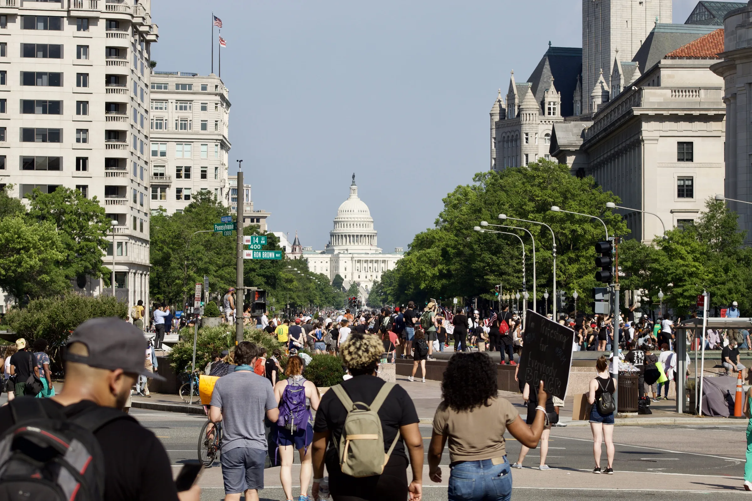 Black Lives Matter protest in Washington DC