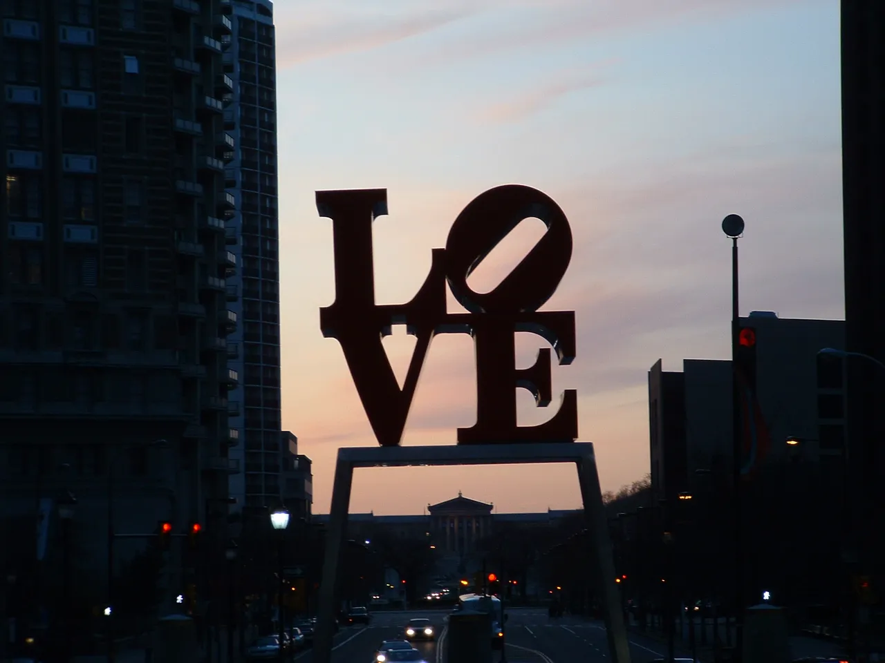 Robert Indiana's LOVE sculpture in Philadelphia