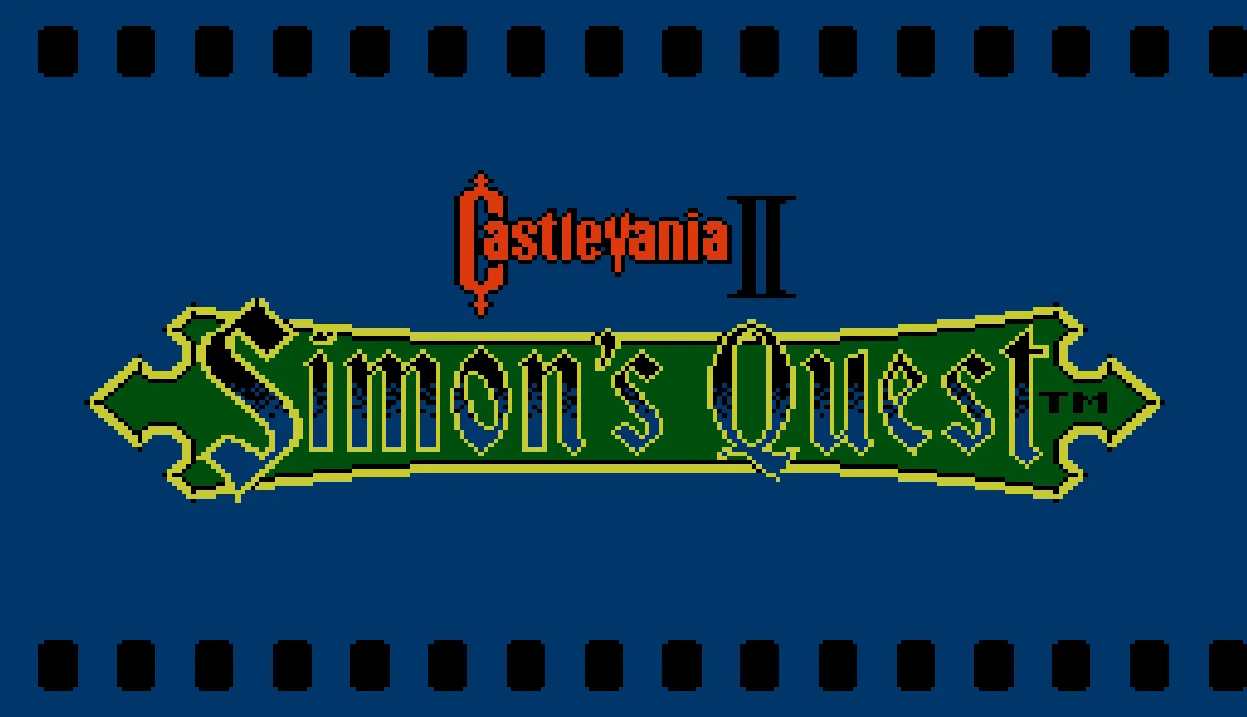 Castlevania II title screen