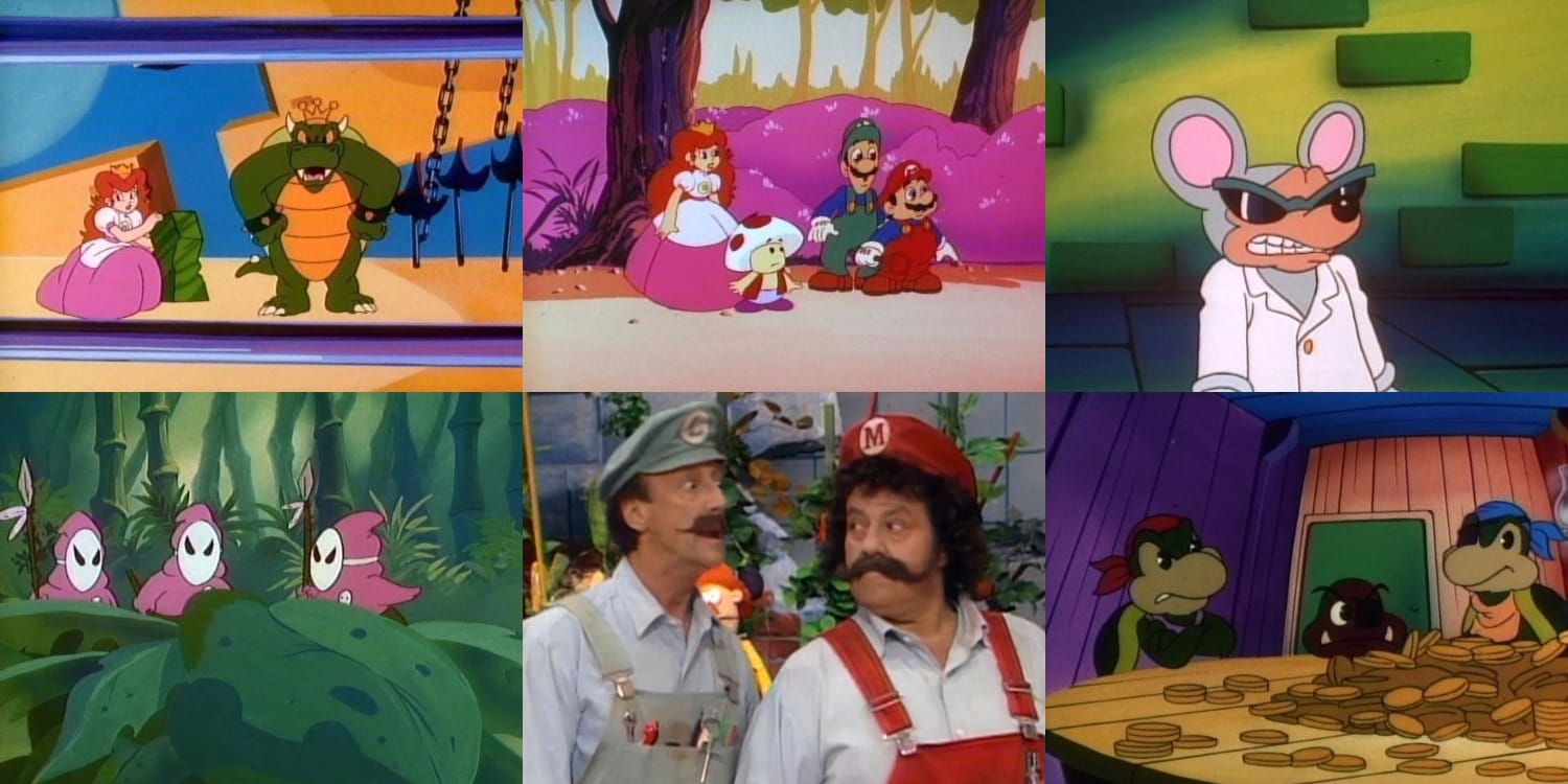 Screenshots from the Super Mario Bros. Super Show